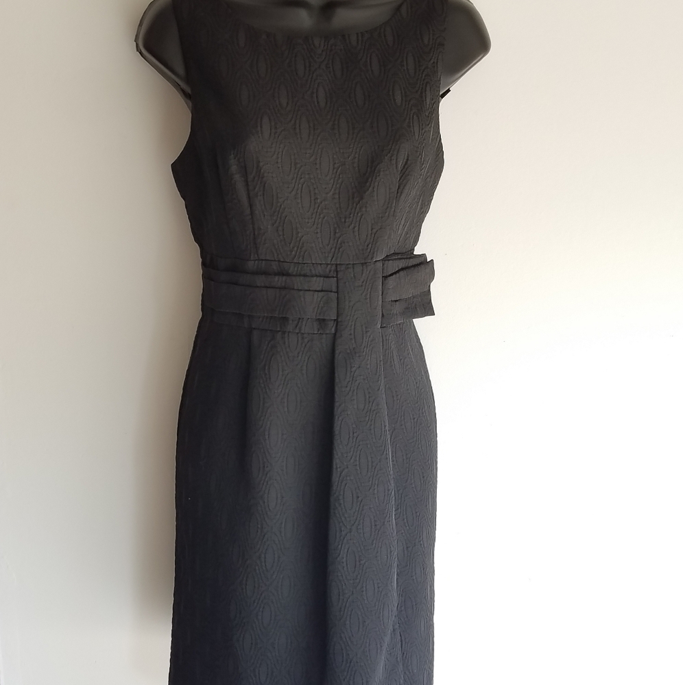 Karin Stevens  Little Black Slash Belt Dress
